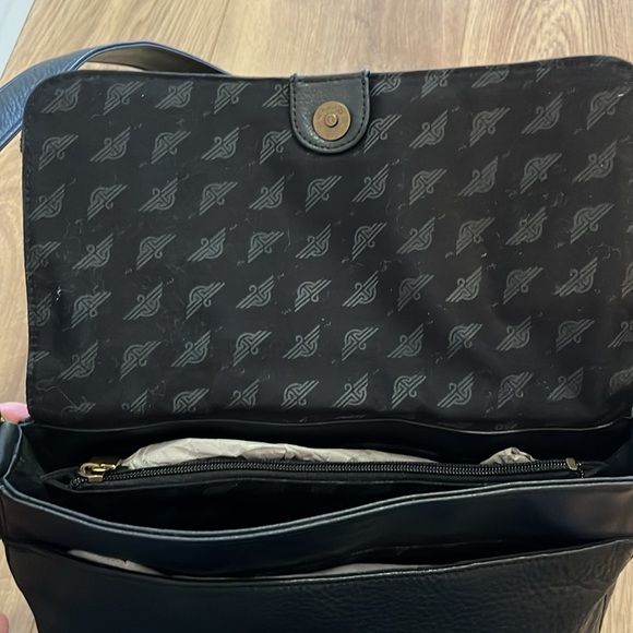 Black pebbled leather handbag - Picture 6 of 6